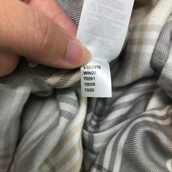 NWT Ann Taylor Gray Tan Plaid Buttondown Shirt Size XL - Picture 9 of 9
